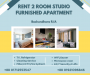 Furnished and Serviced 2-Room Studio Apartments for Rent